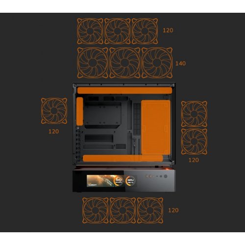 Корпус Cougar CFV235 Vision без БЖ Black купити в Україні: Київ, Львів, Хмельницький, Тернопіль, Івано-Франківськ | Перевірка сумісності, низька ціна, відгуки, характеристики від TELEMART фото