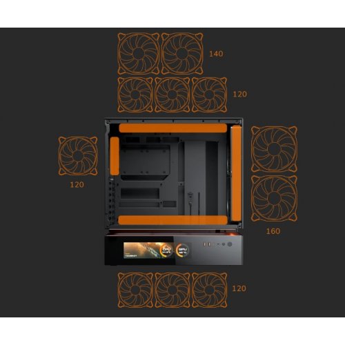 Корпус Cougar CFV235 Mesh Vision без БП Black купить в Украине: Киев, Днепр, Харьков, Одесса  | Проверка совместимости, низкая цена, отзывы, характеристики от TELEMART фото