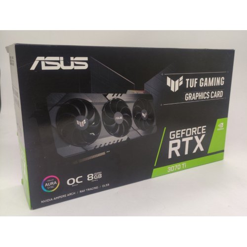 Відеокарта Asus TUF GeForce RTX 3070 Ti Gaming OC 8192MB (TUF-RTX3070TI-O8G-GAMING) (Відновлено продавцем, 860062) купити в Україні: Київ, Львів, Хмельницький, Тернопіль, Івано-Франківськ | Перевірка сумісності, низька ціна, відгуки, характеристики від TELEMART фото