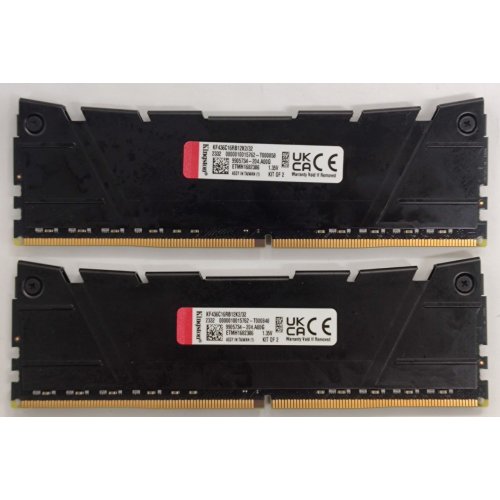 Озп Kingston DDR4 32GB (2x16GB) 3600Mhz FURY Renegade Black (KF436C16RB12K2/32) (Відновлено продавцем, 860064) купити в Україні: Київ, Львів, Хмельницький, Тернопіль, Івано-Франківськ | Перевірка сумісності, низька ціна, відгуки, характеристики від TELEMART фото