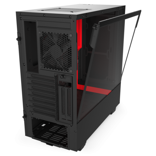 Корпус NZXT H510i (CA-H510i-BR) Matte Black/Red (Восстановлено продавцом, 860086) купить в Украине: Киев, Днепр, Харьков, Одесса  | Проверка совместимости, низкая цена, отзывы, характеристики от TELEMART фото