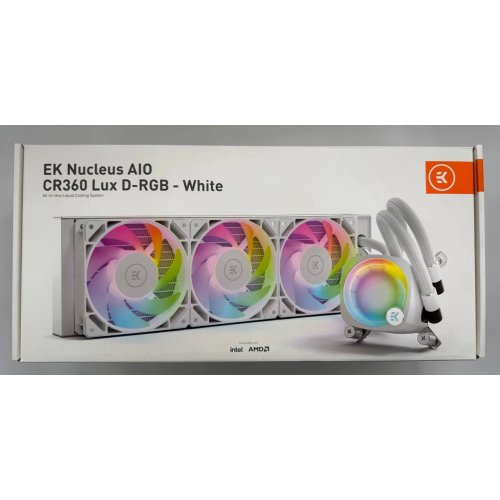 Готова сво EKWB EK-Nucleus AIO CR360 Lux D-RGB - White (3831109897850) (Відновлено продавцем, 860096) купити в Україні: Київ, Львів, Хмельницький, Тернопіль, Івано-Франківськ | Перевірка сумісності, низька ціна, відгуки, характеристики від TELEMART фото
