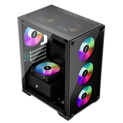 Корпус 1stPlayer X2-M-BK-4F1 без БП Black (Восстановлено продавцом, 860099) купить в Украине: Киев, Днепр, Харьков, Одесса  | Проверка совместимости, низкая цена, отзывы, характеристики от TELEMART фото