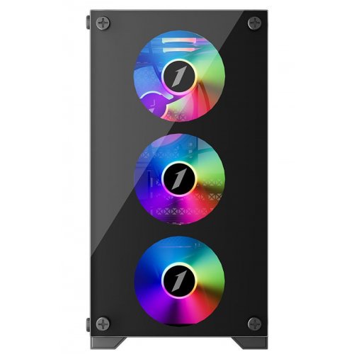 Корпус 1stPlayer X2-M-BK-4F1 без БП Black (Восстановлено продавцом, 860099) купить в Украине: Киев, Днепр, Харьков, Одесса  | Проверка совместимости, низкая цена, отзывы, характеристики от TELEMART фото