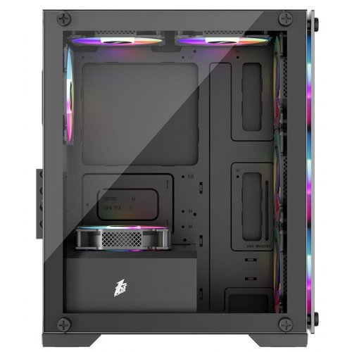 Корпус 1stPlayer X2-M-BK-4F1 без БП Black (Восстановлено продавцом, 860099) купить в Украине: Киев, Днепр, Харьков, Одесса  | Проверка совместимости, низкая цена, отзывы, характеристики от TELEMART фото