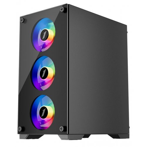 Корпус 1stPlayer X2-M-BK-4F1 без БП Black (Восстановлено продавцом, 860099) купить в Украине: Киев, Днепр, Харьков, Одесса  | Проверка совместимости, низкая цена, отзывы, характеристики от TELEMART фото