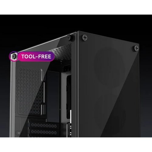 Корпус 1stPlayer X2-M-BK-4F1 без БП Black (Восстановлено продавцом, 860099) купить в Украине: Киев, Днепр, Харьков, Одесса  | Проверка совместимости, низкая цена, отзывы, характеристики от TELEMART фото