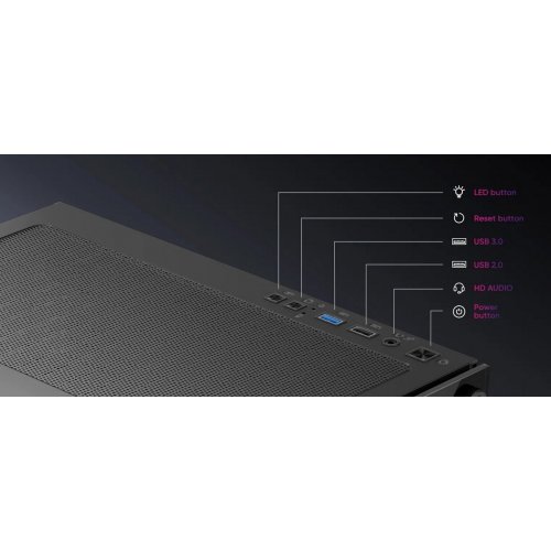 Корпус 1stPlayer X2-M-BK-4F1 без БП Black (Восстановлено продавцом, 860099) купить в Украине: Киев, Днепр, Харьков, Одесса  | Проверка совместимости, низкая цена, отзывы, характеристики от TELEMART фото