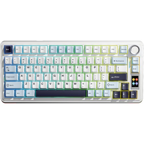 Клавиатура AULA S75 Pro Star Vector Switch Wireless (6978080502148) White купить в Украине: Киев, Днепр, Харьков, Одесса  | Низкая цена, отзывы, характеристики от TELEMART фото