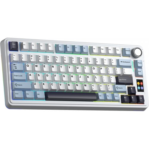 Клавиатура AULA S75 Pro Star Vector Switch Wireless (6978080502148) White купить в Украине: Киев, Днепр, Харьков, Одесса  | Низкая цена, отзывы, характеристики от TELEMART фото