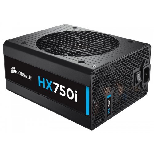 Блок живлення Corsair HX750i 750W (CP-9020072-EU) (Відновлено продавцем, 860131) купити в Україні: Київ, Львів, Хмельницький, Тернопіль, Івано-Франківськ | Перевірка сумісності, низька ціна, відгуки, характеристики від TELEMART фото