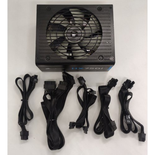 Блок живлення Corsair HX750i 750W (CP-9020072-EU) (Відновлено продавцем, 860131) купити в Україні: Київ, Львів, Хмельницький, Тернопіль, Івано-Франківськ | Перевірка сумісності, низька ціна, відгуки, характеристики від TELEMART фото