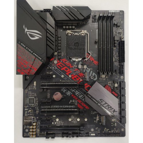 Материнская плата Asus ROG STRIX Z390-H GAMING (s1151-v2, Intel Z390) (Восстановлено продавцом, 860132) купить в Украине: Киев, Днепр, Харьков, Одесса  | Проверка совместимости, низкая цена, отзывы, характеристики от TELEMART фото