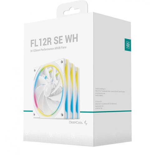 Набір кулерів для корпусу Deepcool FL12R SE 3 in 1 (R-FL12RSE-WHAPN3-G) White купити в Україні: Київ, Львів, Хмельницький, Тернопіль, Івано-Франківськ | Перевірка сумісності, низька ціна, відгуки, характеристики від TELEMART фото