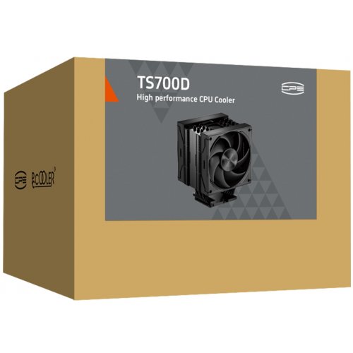 Кулер PCCooler TS700D Black купить в Украине: Киев, Днепр, Харьков, Одесса  | Проверка совместимости, низкая цена, отзывы, характеристики от TELEMART фото