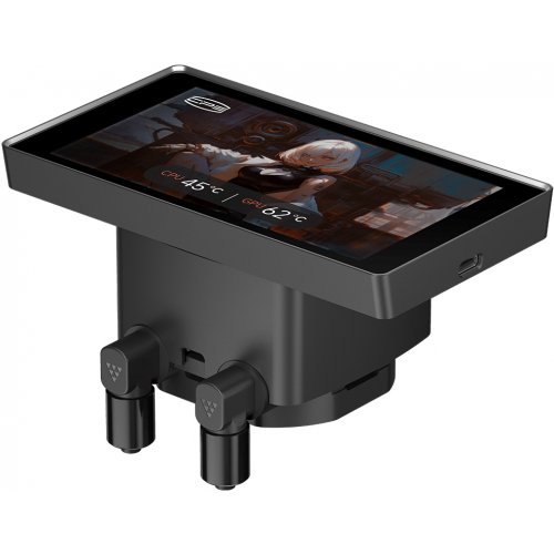 Готова СВО PCCooler DT360 Max ARGB Display Black купити в Україні: Київ, Львів, Хмельницький, Тернопіль, Івано-Франківськ | Перевірка сумісності, низька ціна, відгуки, характеристики від TELEMART фото