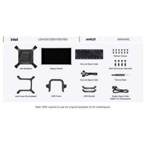 Готова СВО PCCooler DT360 Max ARGB Display Black купити в Україні: Київ, Львів, Хмельницький, Тернопіль, Івано-Франківськ | Перевірка сумісності, низька ціна, відгуки, характеристики від TELEMART фото