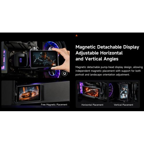 Готова СВО PCCooler DT360 Max ARGB Display Black купити в Україні: Київ, Львів, Хмельницький, Тернопіль, Івано-Франківськ | Перевірка сумісності, низька ціна, відгуки, характеристики від TELEMART фото