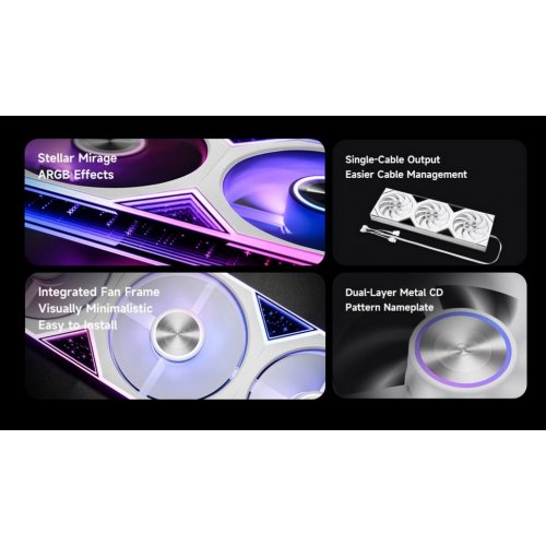 Кулер для корпуса PCCooler FC360R ARGB White купить в Украине: Киев, Днепр, Харьков, Одесса  | Проверка совместимости, низкая цена, отзывы, характеристики от TELEMART фото