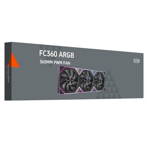 Кулер для корпуса PCCooler FC360 ARGB Black купить в Украине: Киев, Днепр, Харьков, Одесса  | Проверка совместимости, низкая цена, отзывы, характеристики от TELEMART фото