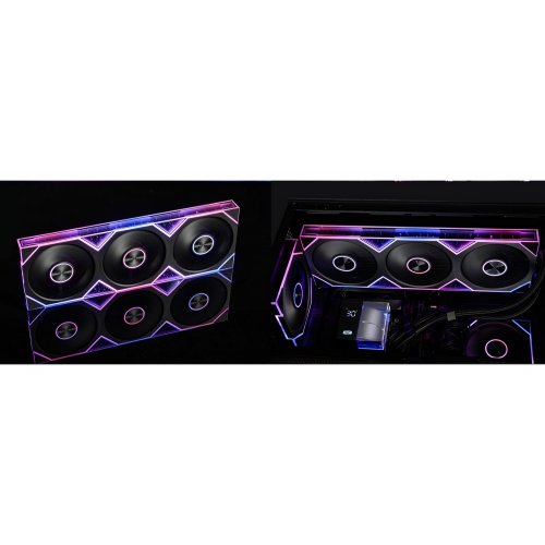 Кулер для корпуса PCCooler FC360 ARGB Black купить в Украине: Киев, Днепр, Харьков, Одесса  | Проверка совместимости, низкая цена, отзывы, характеристики от TELEMART фото