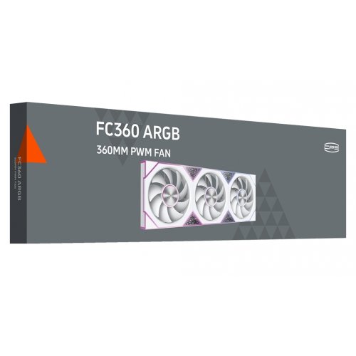 Кулер для корпуса PCCooler FC360 ARGB White купить в Украине: Киев, Днепр, Харьков, Одесса  | Проверка совместимости, низкая цена, отзывы, характеристики от TELEMART фото