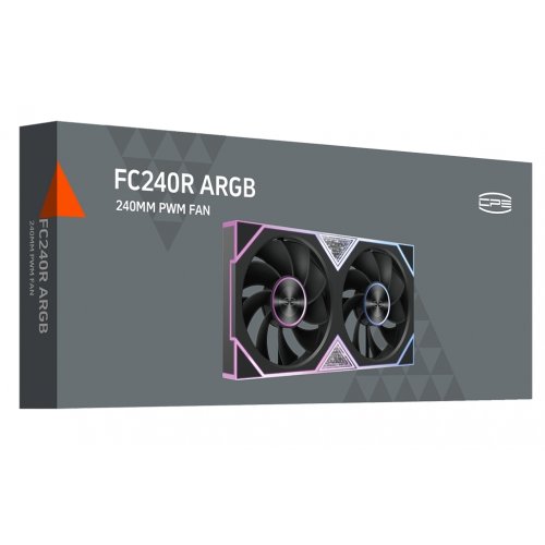 Кулер для корпуса PCCooler FC240R ARGB Black купить в Украине: Киев, Днепр, Харьков, Одесса  | Проверка совместимости, низкая цена, отзывы, характеристики от TELEMART фото