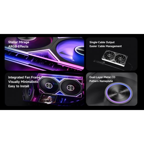 Кулер для корпуса PCCooler FC240R ARGB Black купить в Украине: Киев, Днепр, Харьков, Одесса  | Проверка совместимости, низкая цена, отзывы, характеристики от TELEMART фото