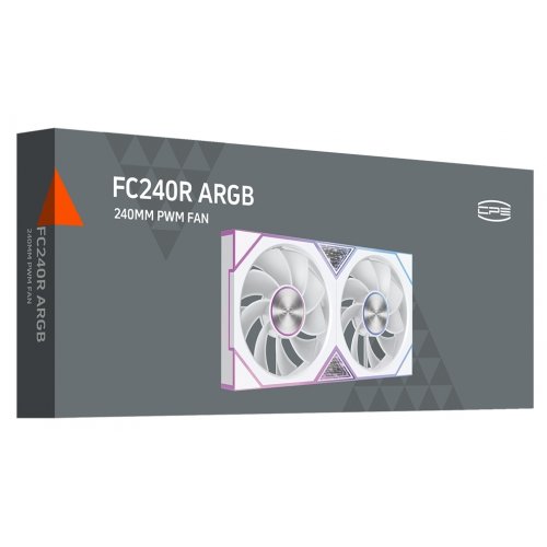 Кулер для корпуса PCCooler FC240R ARGB White купить в Украине: Киев, Днепр, Харьков, Одесса  | Проверка совместимости, низкая цена, отзывы, характеристики от TELEMART фото