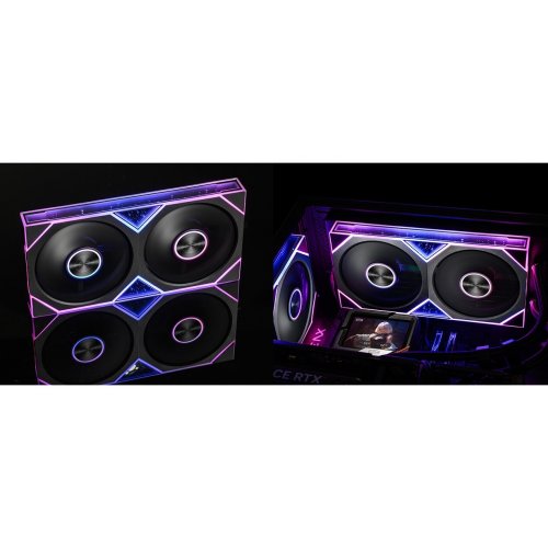 Кулер для корпуса PCCooler FC240 ARGB Black купить в Украине: Киев, Днепр, Харьков, Одесса  | Проверка совместимости, низкая цена, отзывы, характеристики от TELEMART фото