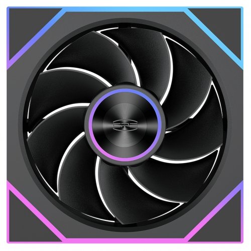 Кулер для корпуса PCCooler FC120R ARGB Black купить в Украине: Киев, Днепр, Харьков, Одесса  | Проверка совместимости, низкая цена, отзывы, характеристики от TELEMART фото