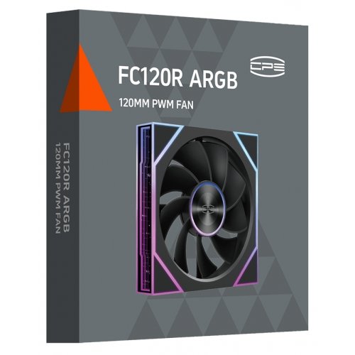 Кулер для корпуса PCCooler FC120R ARGB Black купить в Украине: Киев, Днепр, Харьков, Одесса  | Проверка совместимости, низкая цена, отзывы, характеристики от TELEMART фото