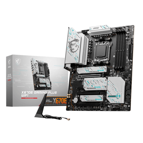 Материнская плата MSI X670E GAMING PLUS WIFI (sAM5, AMD X670) (Восстановлено продавцом, 860373) купить в Украине: Киев, Днепр, Харьков, Одесса  | Проверка совместимости, низкая цена, отзывы, характеристики от TELEMART фото