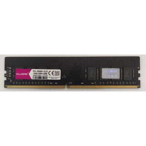 Озу Kllisre DDR4 16GB 3200 Mhz (PC4-25600U1PCS-CL22) (Восстановлено продавцом, 860376) купить в Украине: Киев, Днепр, Харьков, Одесса  | Проверка совместимости, низкая цена, отзывы, характеристики от TELEMART фото