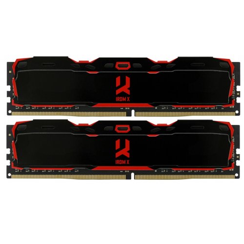Озп GoodRAM DDR4 16GB (2x8GB) 2666Mhz IRDM X Black (IR-X2666D464L16S/16GDC) (Відновлено продавцем, 860502) купити в Україні: Київ, Львів, Хмельницький, Тернопіль, Івано-Франківськ | Перевірка сумісності, низька ціна, відгуки, характеристики від TELEMART фото