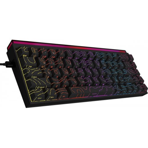 Уцінка клавіатура Ajazz NK68 Red Switch (NK68-R-S-B) Black (Розкрита упаковка, 860518) купити в Україні: Київ, Львів, Хмельницький, Тернопіль, Івано-Франківськ | Низька ціна, відгуки, характеристики від TELEMART фото