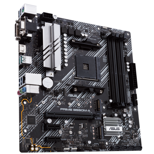 Уценка материнская плата Asus PRIME B550M-A (sAM4, AMD B550) (Вскрытая упаковка, 860520) купить в Украине: Киев, Днепр, Харьков, Одесса  | Проверка совместимости, низкая цена, отзывы, характеристики от TELEMART фото