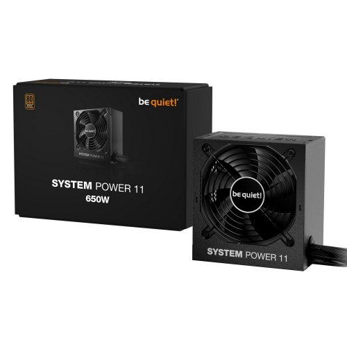 Уценка блок питания Be Quiet! System Power 11 U 650W (BP011EU) (Вскрытая упаковка, 860562) купить в Украине: Киев, Днепр, Харьков, Одесса  | Проверка совместимости, низкая цена, отзывы, характеристики от TELEMART фото