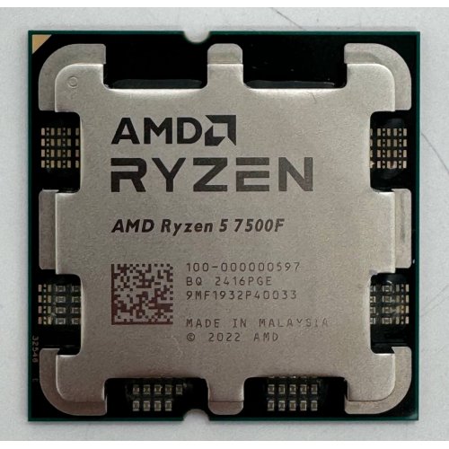 Процессор AMD Ryzen 5 7500F 3.7(5.0)GHz 32MB sAM5 Tray (100-000000597) (Восстановлено продавцом, 860695) купить в Украине: Киев, Днепр, Харьков, Одесса  | Проверка совместимости, низкая цена, отзывы, характеристики от TELEMART фото
