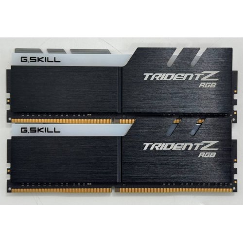 Озу G.Skill DDR4 32GB (2x16GB) 3600Mhz Trident Z RGB (F4-3600C18D-32GTZR) (Восстановлено продавцом, 860708) купить в Украине: Киев, Днепр, Харьков, Одесса  | Проверка совместимости, низкая цена, отзывы, характеристики от TELEMART фото
