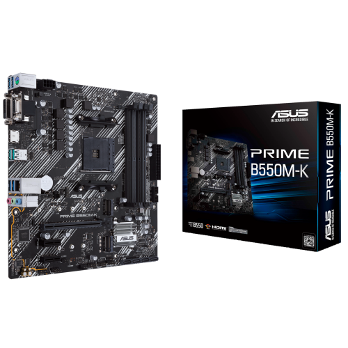 Материнская плата Asus PRIME B550M-K (sAM4, AMD B550) (Восстановлено продавцом, 860710) купить в Украине: Киев, Днепр, Харьков, Одесса  | Проверка совместимости, низкая цена, отзывы, характеристики от TELEMART фото