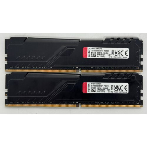 Озу Kingston DDR4 16GB (2x8GB) 3200Mhz FURY Beast Black (KF432C16BBK2/16) (Восстановлено продавцом, 860876) купить в Украине: Киев, Днепр, Харьков, Одесса  | Проверка совместимости, низкая цена, отзывы, характеристики от TELEMART фото