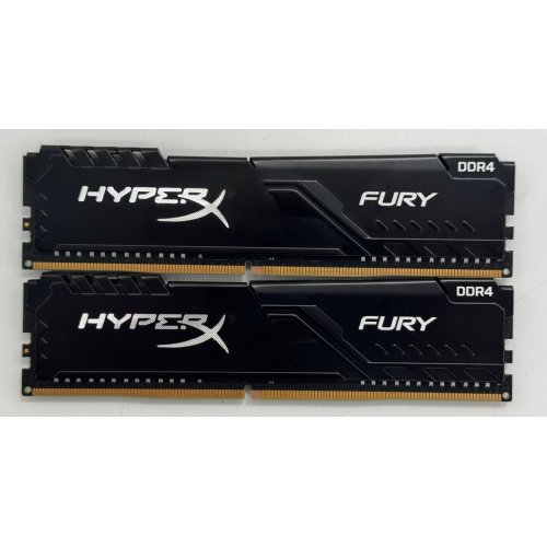 Озу HyperX DDR4 16GB (2x8GB) 3200Mhz Fury Black (HX432C16FB3K2/16) (Восстановлено продавцом, 860877) купить в Украине: Киев, Днепр, Харьков, Одесса  | Проверка совместимости, низкая цена, отзывы, характеристики от TELEMART фото