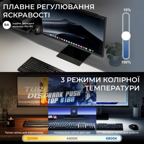 Лампа для монітору OfficePro SL050 Black купити в Україні: Київ, Львів, Хмельницький, Тернопіль, Івано-Франківськ | Низька ціна, відгуки, характеристики від TELEMART фото