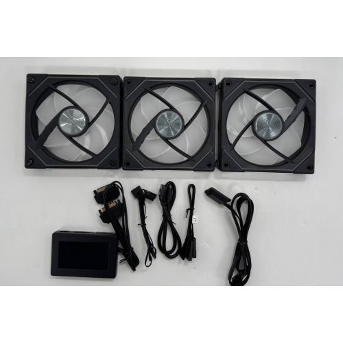 Набір кулерів для корпусу Lian Li Uni Fan SL-INF Wireless 120 3 in 1 (G99.12SLIN1W3B.00) Black (Відновлено продавцем, 860915) купити в Україні: Київ, Львів, Хмельницький, Тернопіль, Івано-Франківськ | Перевірка сумісності, низька ціна, відгуки, характеристики від TELEMART фото