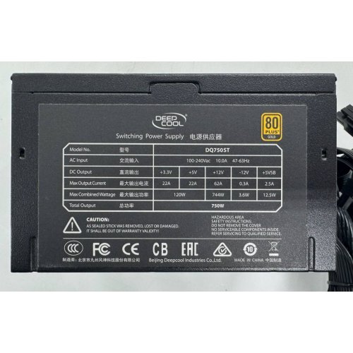 Блок живлення Deepcool Quanta DQ 750W (DQ750 ST) (Відновлено продавцем, 860927) купити в Україні: Київ, Львів, Хмельницький, Тернопіль, Івано-Франківськ | Перевірка сумісності, низька ціна, відгуки, характеристики від TELEMART фото