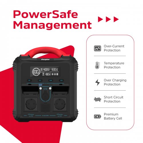 Зарядная станция Energizer PPS550W1F 700W 551Wh купить в Украине: Киев, Днепр, Харьков, Одесса  | Низкая цена, отзывы, характеристики от TELEMART фото