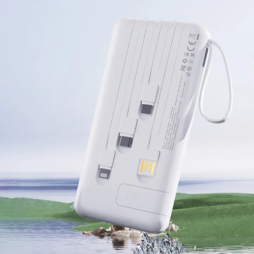Powerbank Dudao K11 10000mAh 10W (6977196681860) White купити в Україні: Київ, Львів, Хмельницький, Тернопіль, Івано-Франківськ | Низька ціна, відгуки, характеристики від TELEMART фото