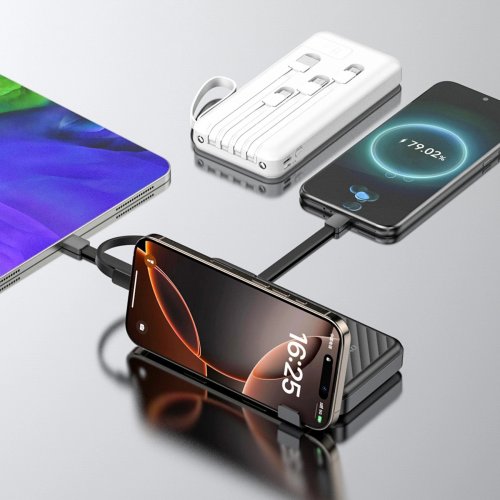 Powerbank Dudao K11 10000mAh 10W (6977196681860) White купити в Україні: Київ, Львів, Хмельницький, Тернопіль, Івано-Франківськ | Низька ціна, відгуки, характеристики від TELEMART фото