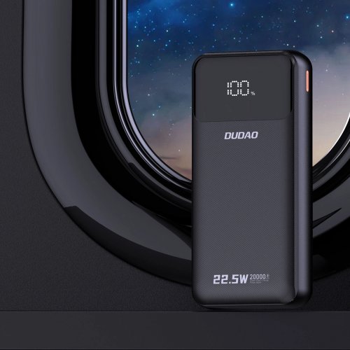 Powerbank Dudao K15 Pro 20000mAh 22.5W (6977196682430) Black купить в Украине: Киев, Днепр, Харьков, Одесса  | Низкая цена, отзывы, характеристики от TELEMART фото
